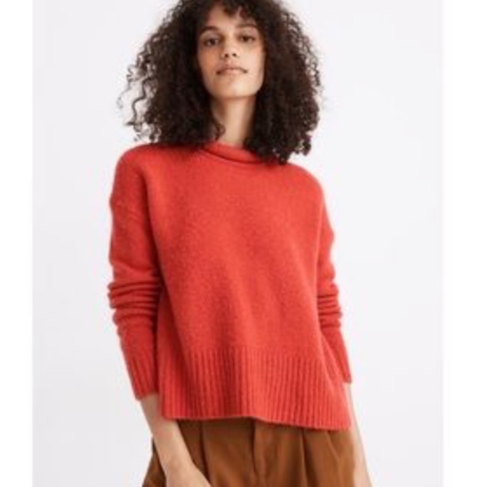 Madewell Red Crew Neck Sweater